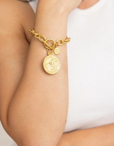 2943G - USA 250 Gold Toggle Bracelet-10-Jewelry-Susan Shaw-Krista Anne's Boutique, Women's Fashion and Accessories Located in Oklahoma City, OK and Black Mountain, NC