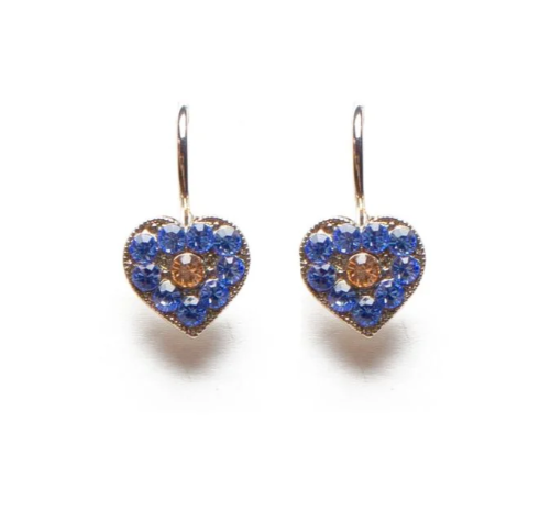 E-1028/11-5005-RO6 - Small Heart Earrings-10-Jewelry-Mariana-Krista Anne's Boutique, Women's Fashion and Accessories Located in Oklahoma City, OK and Black Mountain, NC