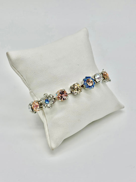 B-4068/4-5005-RO - Medium Daisy Bracelet-10-Jewelry-Mariana-Krista Anne's Boutique, Women's Fashion and Accessories Located in Oklahoma City, OK and Black Mountain, NC