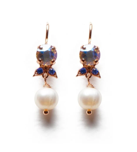 E-1302/35-5005-RG6 - Medium Dangle Ivy Leaf Earrings-10-Jewelry-Mariana-Krista Anne's Boutique, Women's Fashion and Accessories Located in Oklahoma City, OK and Black Mountain, NC