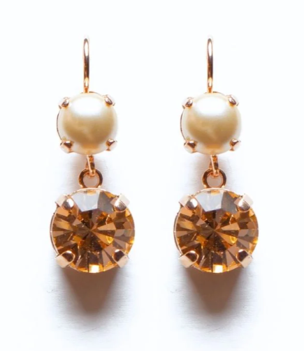 E-1440/2-5005-RG6 - Medium & Large Drop Earrings-10-Jewelry-Mariana-Krista Anne's Boutique, Women's Fashion and Accessories Located in Oklahoma City, OK and Black Mountain, NC