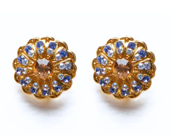 E-1189-5005-YG6 - Extra Luxurious Blossom Earrings-10-Jewelry-Mariana-Krista Anne's Boutique, Women's Fashion and Accessories Located in Oklahoma City, OK and Black Mountain, NC