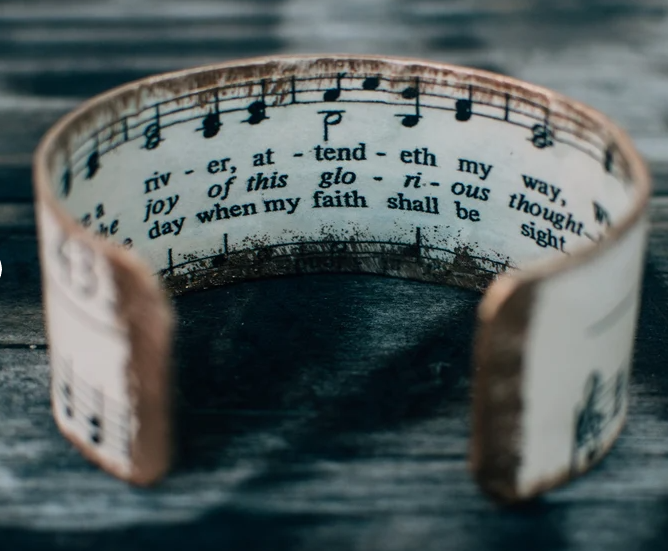 Hymn Cuff Bracelet-10-Jewelry-Hymn Cuffs-Krista Anne's Boutique, Women's Fashion and Accessories Located in Oklahoma City, OK and Black Mountain, NC