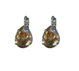 E-1032/1-216-RO6 - Pear Leverback Earrings-10-Jewelry-Mariana-Krista Anne's Boutique, Women's Fashion and Accessories Located in Oklahoma City, OK and Black Mountain, NC