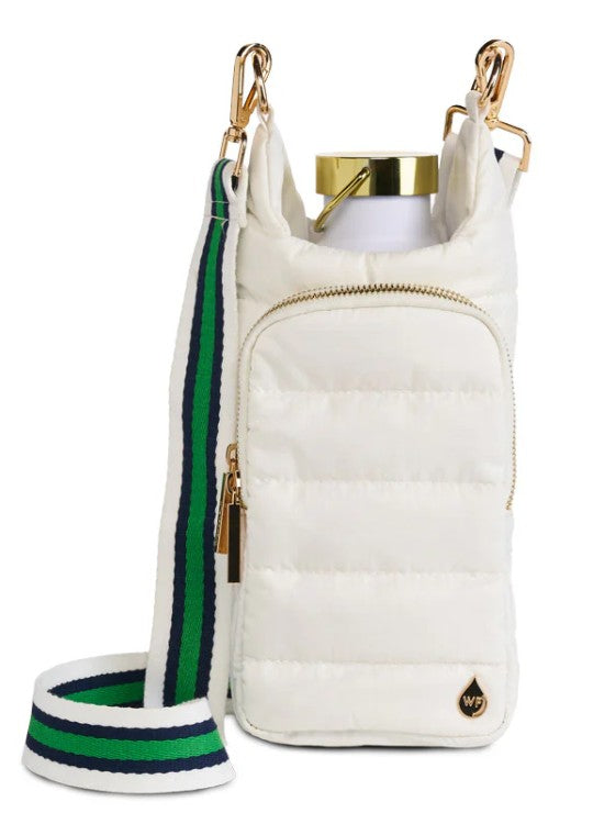 WBB1-White - Ripstop Puffer HydroBag® with Accent Shoulder Strap-09-Accessories-Wanderfull-Krista Anne's Boutique, Women's Fashion and Accessories Located in Oklahoma City, OK and Black Mountain, NC