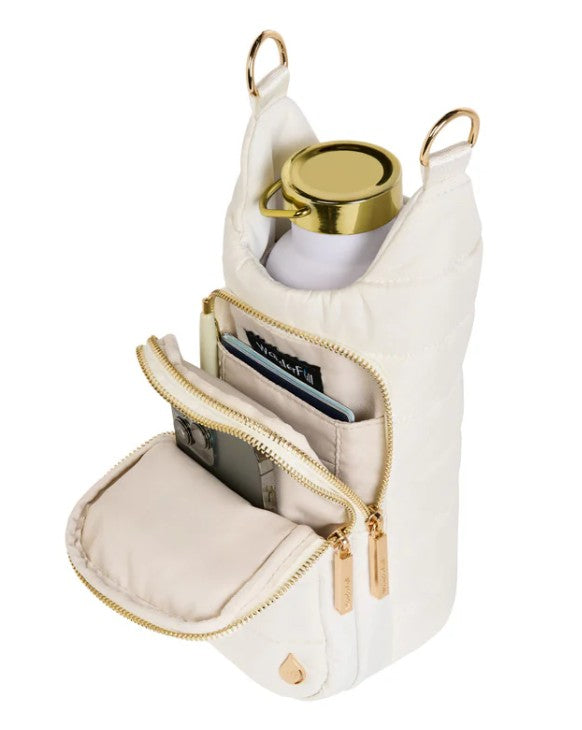 WBB1-White - Pickleball Puffer HydroBag® with Accent Shoulder Strap-09-Accessories-Wanderfull-Krista Anne's Boutique, Women's Fashion and Accessories Located in Oklahoma City, OK and Black Mountain, NC