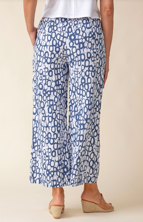 48577 - Linen Circle Easy Flood Pant-04-Bottoms-Habitat-Krista Anne's Boutique, Women's Fashion and Accessories Located in Oklahoma City, OK and Black Mountain, NC