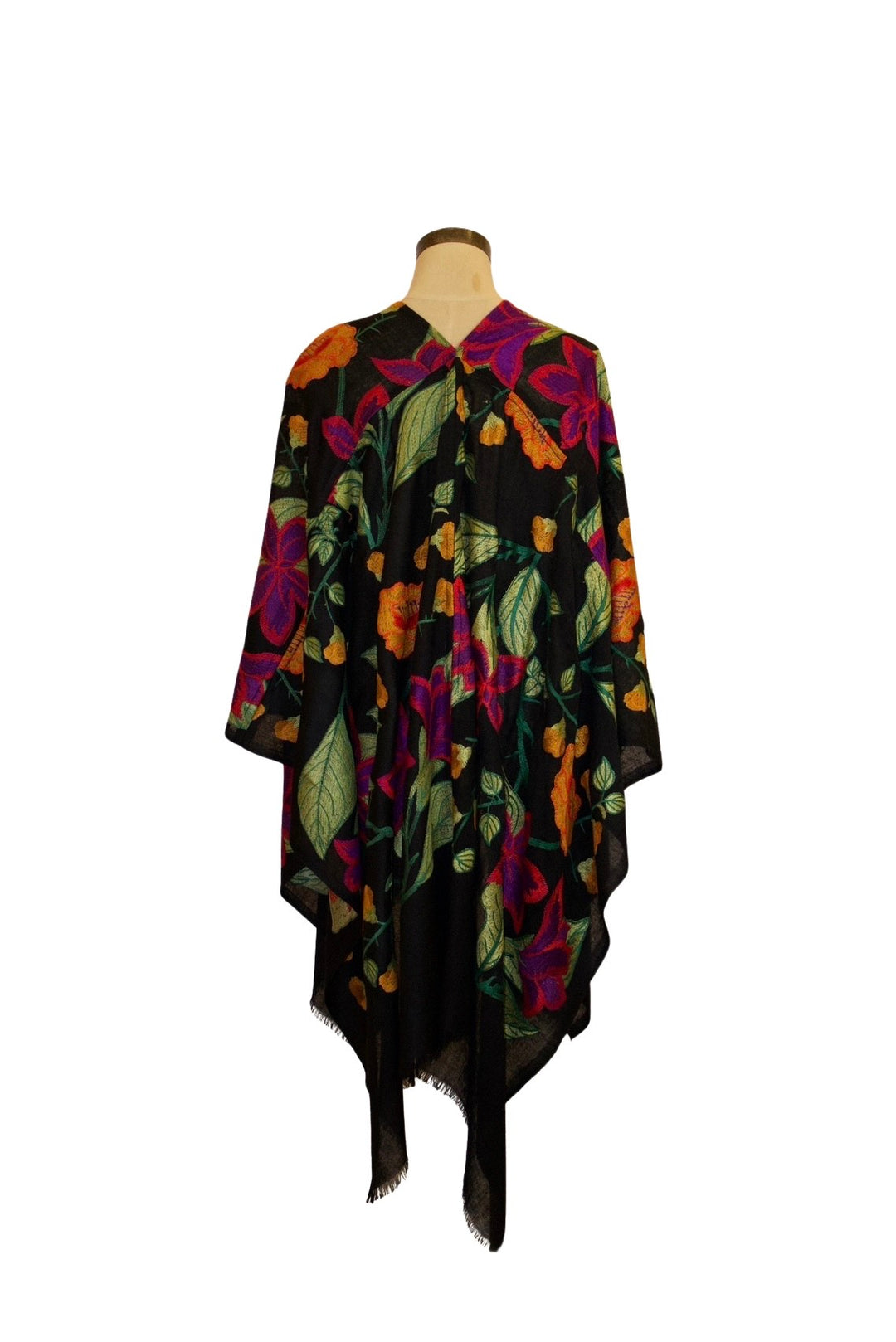 17037 - Conrad Embroidered Ruana-08-Scarves/Wraps-ANU-Krista Anne's Boutique, Women's Fashion and Accessories Located in Oklahoma City, OK and Black Mountain, NC