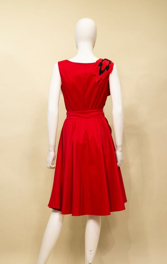 S23044 - 3D Flower Dress-06-Dresses/Jumpsuits-Samuel Dong-Krista Anne's Boutique, Women's Fashion and Accessories Located in Oklahoma City, OK and Black Mountain, NC