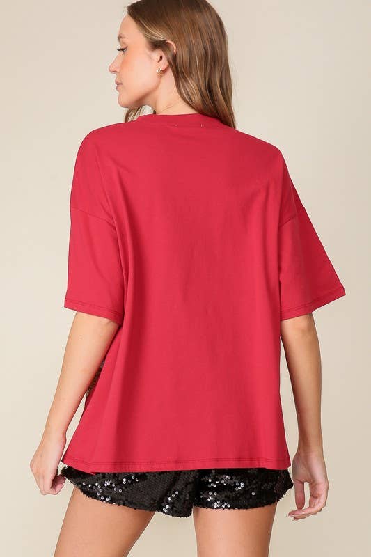 10624 - Game Day Dazzling Football T-Shirt-03-Tees/Tanks-Vanilla Monkey-Krista Anne's Boutique, Women's Fashion and Accessories Located in Oklahoma City, OK and Black Mountain, NC