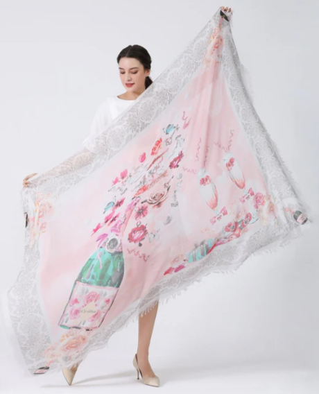 D-356 - Bubbles of Joy - Loves Pure Light Scarfs-08-Scarves/Wraps-Love's Pure Light-Krista Anne's Boutique, Women's Fashion and Accessories Located in Oklahoma City, OK and Black Mountain, NC