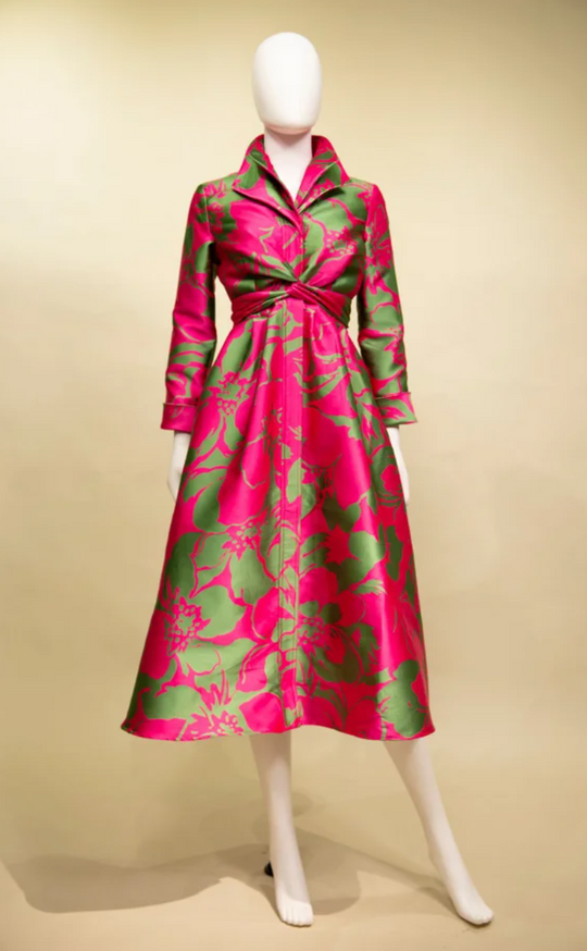 F22041 - Double Collar A-Line Dress-06-Dresses/Jumpsuits-Samuel Dong-Krista Anne's Boutique, Women's Fashion and Accessories Located in Oklahoma City, OK and Black Mountain, NC