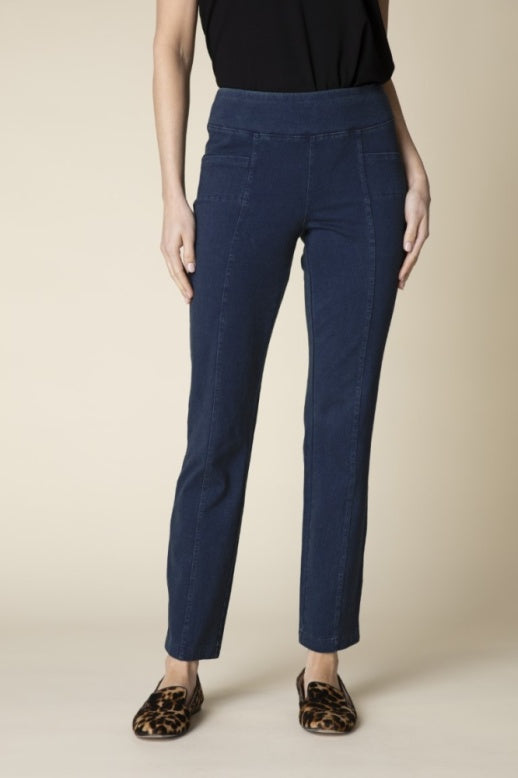 31561 - Stonewash Cotton Spun Seamed Pocket Pant-04-Bottoms-Habitat-Krista Anne's Boutique, Women's Fashion and Accessories Located in Oklahoma City, OK and Black Mountain, NC