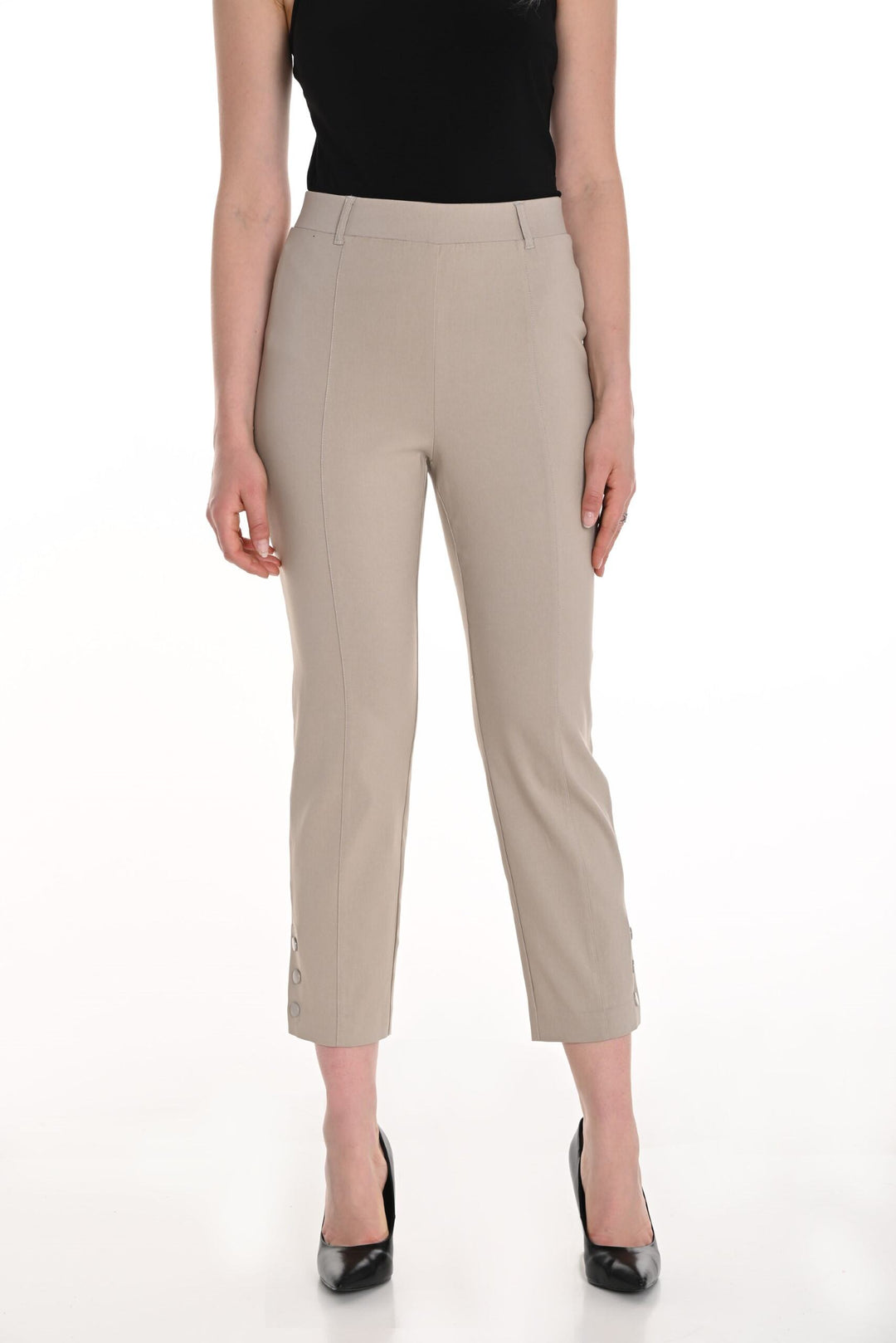 256789U - Triple Button Cuff Pull On Pant-02-Tops/Blouses-Frank Lyman-Krista Anne's Boutique, Women's Fashion and Accessories Located in Oklahoma City, OK and Black Mountain, NC