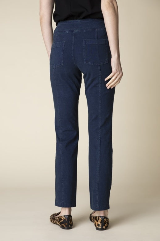 31561 - Stonewash Cotton Spun Seamed Pocket Pant-04-Bottoms-Habitat-Krista Anne's Boutique, Women's Fashion and Accessories Located in Oklahoma City, OK and Black Mountain, NC