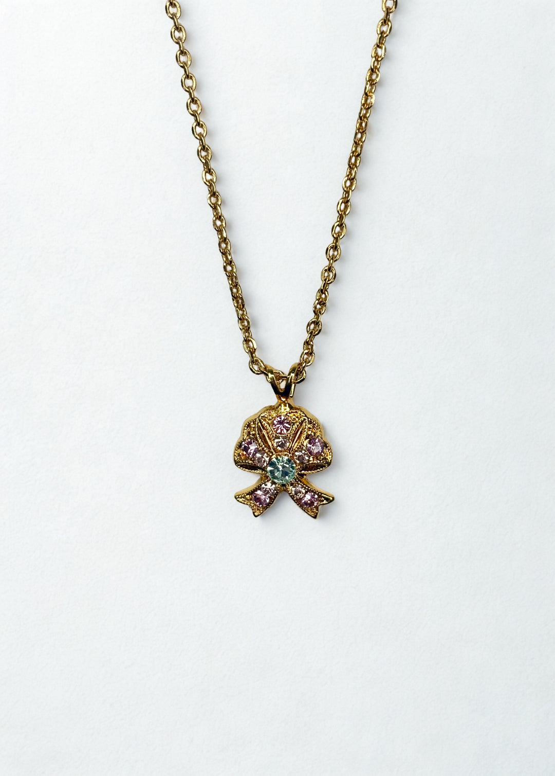 N-5006/5-5001-YG - Bow Pendant-10-Jewelry-Mariana-Krista Anne's Boutique, Women's Fashion and Accessories Located in Oklahoma City, OK and Black Mountain, NC