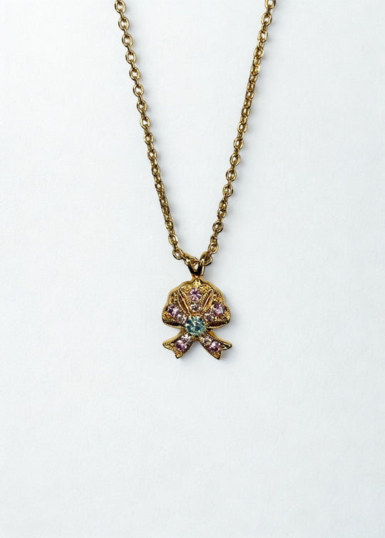N-5006/5-5001-YG - Bow Pendant-10-Jewelry-Mariana-Krista Anne's Boutique, Women's Fashion and Accessories Located in Oklahoma City, OK and Black Mountain, NC