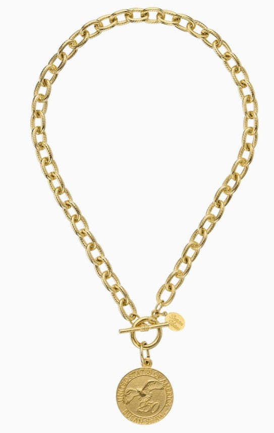 3943G - USA 250 Toggle Necklace-10-Jewelry-Susan Shaw-Krista Anne's Boutique, Women's Fashion and Accessories Located in Oklahoma City, OK and Black Mountain, NC