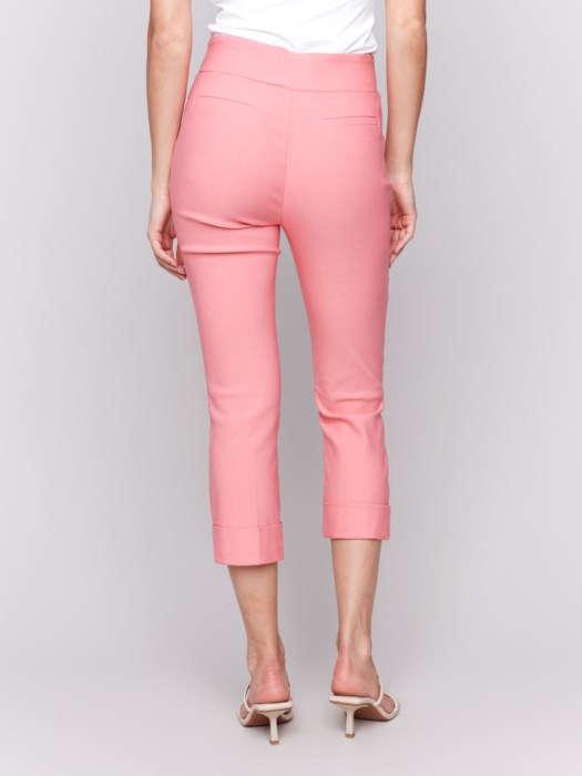 C5259T-560A - Stretch Pull-On Capri Pants-04-Bottoms-Charlie B.-Krista Anne's Boutique, Women's Fashion and Accessories Located in Oklahoma City, OK and Black Mountain, NC