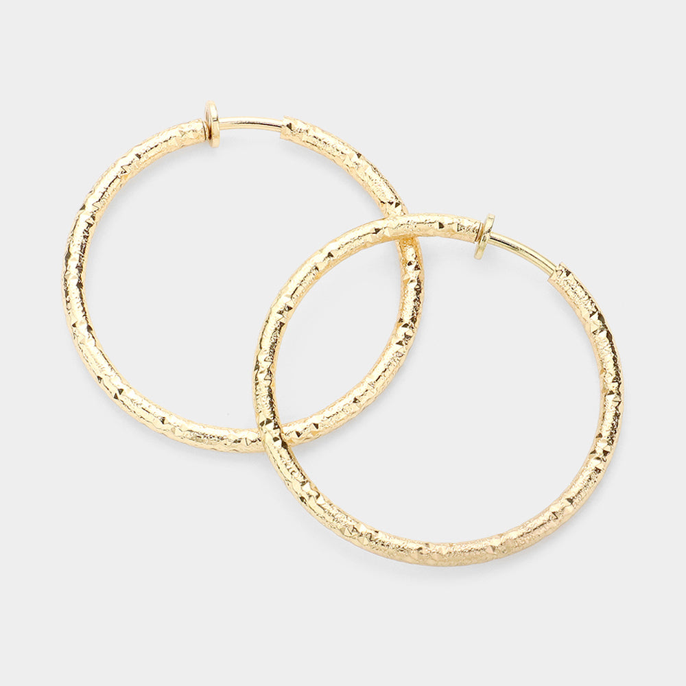 CE249-2 - Marina Clip Earrings-09-Accessories-Wona Trading, Inc.-Krista Anne's Boutique, Women's Fashion and Accessories Located in Oklahoma City, OK and Black Mountain, NC