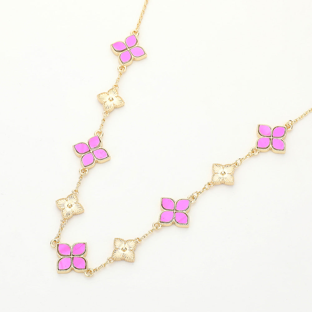 FN72307 - Poppy Necklace-10-Jewelry-Wona Trading, Inc.-Krista Anne's Boutique, Women's Fashion and Accessories Located in Oklahoma City, OK and Black Mountain, NC