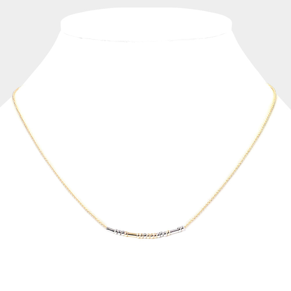 PDN7612 - "BLESSED" Morse Code Necklace-10-Jewelry-Wona Trading, Inc.-Krista Anne's Boutique, Women's Fashion and Accessories Located in Oklahoma City, OK and Black Mountain, NC