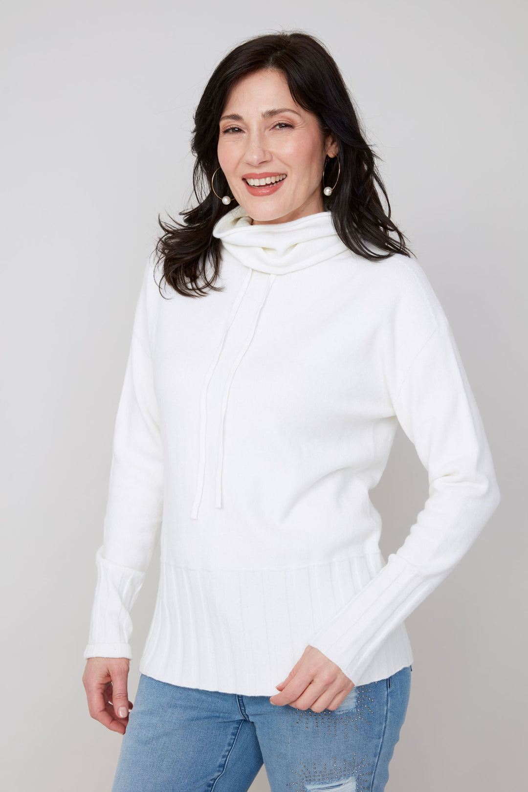 R6940 - Cozy Cowl Pullover-05-Sweaters-Renuar-Krista Anne's Boutique, Women's Fashion and Accessories Located in Oklahoma City, OK and Black Mountain, NC