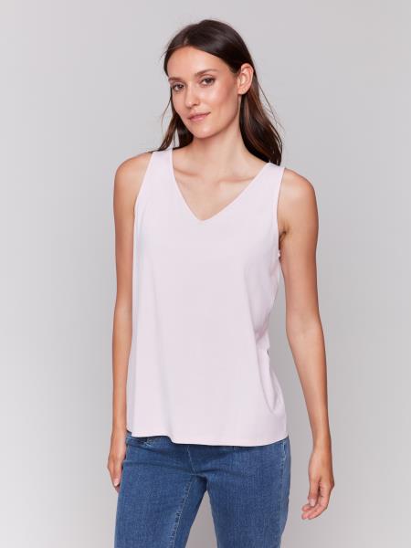 C1243BPK-730A - Reversible Tank-03-Tees/Tanks-Charlie B.-Krista Anne's Boutique, Women's Fashion and Accessories Located in Oklahoma City, OK and Black Mountain, NC