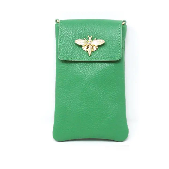 GF1178 - Bee Lock Cellphone Crossbody-09-Accessories-German Fuentes-Krista Anne's Boutique, Women's Fashion and Accessories Located in Oklahoma City, OK and Black Mountain, NC