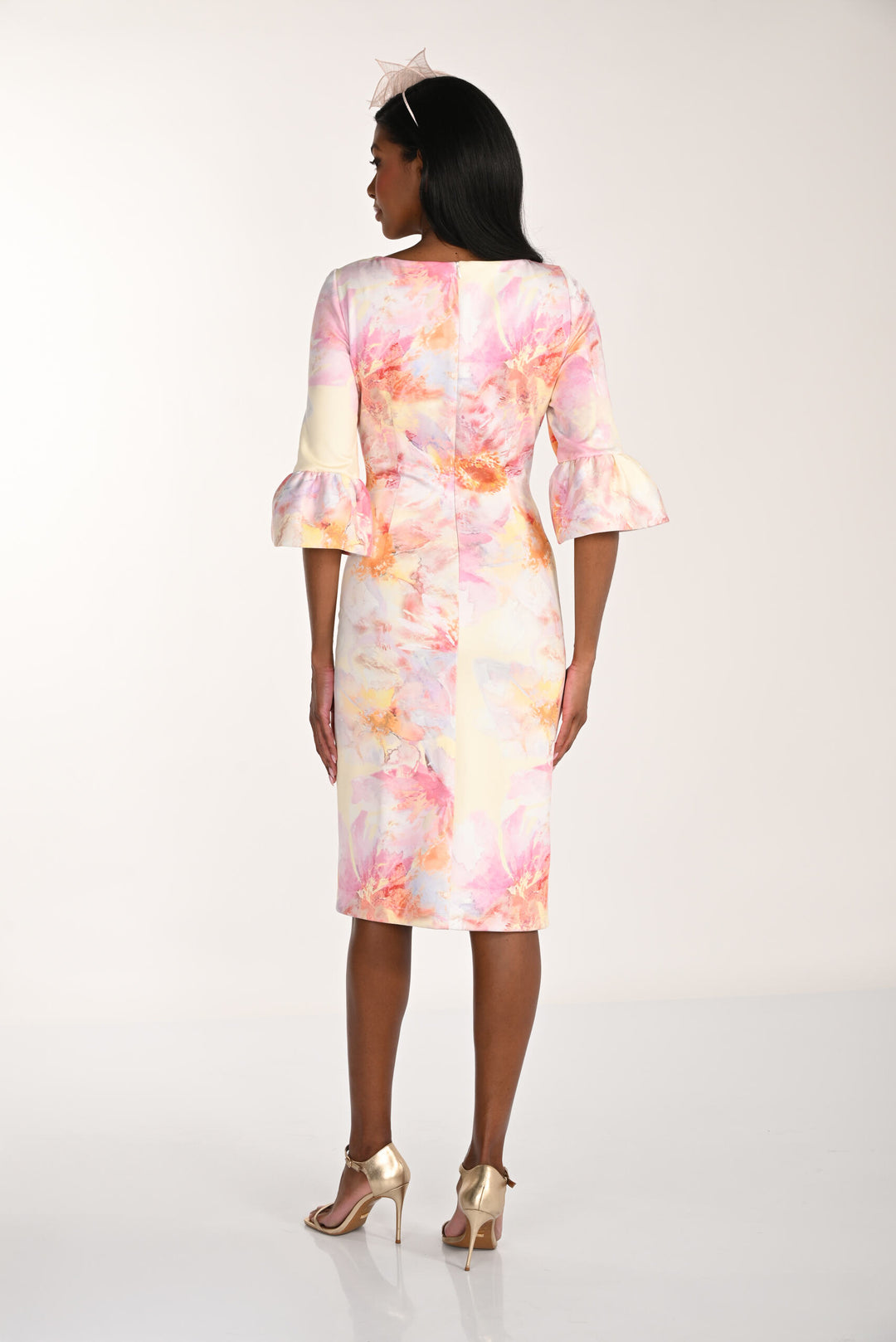 268304 - Watercolor Floral Dress-06-Dresses/Jumpsuits-Frank Lyman-Krista Anne's Boutique, Women's Fashion and Accessories Located in Oklahoma City, OK and Black Mountain, NC