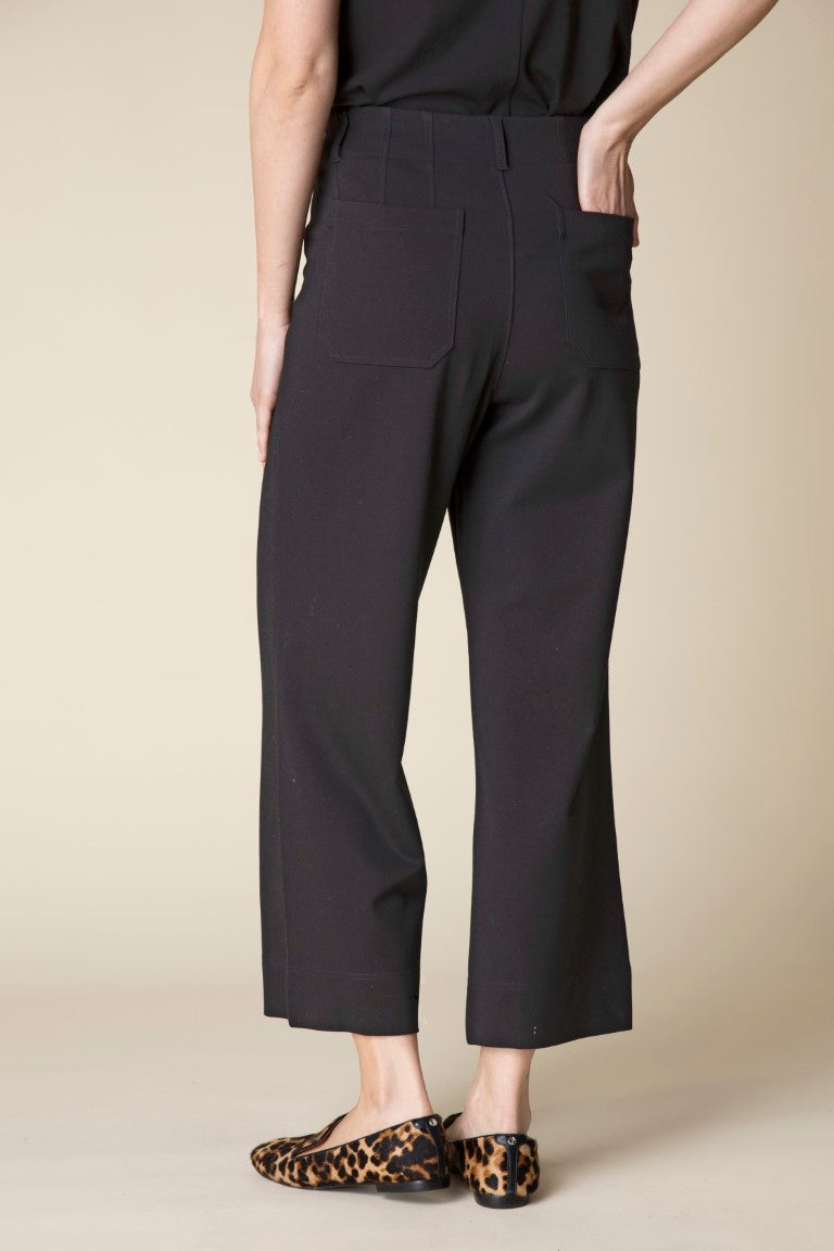 10676 - Luxe Ponte Flood Pant-04-Bottoms-Habitat-Krista Anne's Boutique, Women's Fashion and Accessories Located in Oklahoma City, OK and Black Mountain, NC