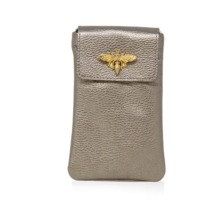 GF1178 - Bee Lock Cellphone Crossbody-09-Accessories-German Fuentes-Krista Anne's Boutique, Women's Fashion and Accessories Located in Oklahoma City, OK and Black Mountain, NC