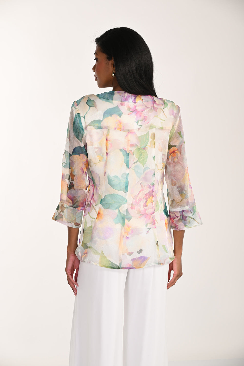 268163 - Floral Off-Set Jacket-01-Jackets/Blazers-Frank Lyman-Krista Anne's Boutique, Women's Fashion and Accessories Located in Oklahoma City, OK and Black Mountain, NC