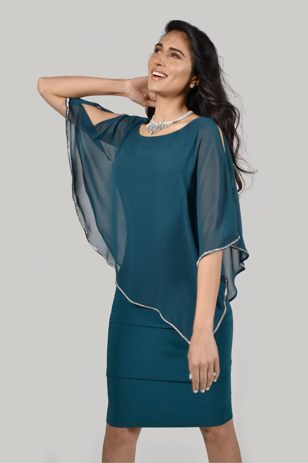 219022 - Layered Dress with Overlay