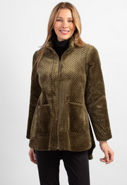 42165 - Sherpa Coat-01-Jackets/Blazers-Habitat-Krista Anne's Boutique, Women's Fashion and Accessories Located in Oklahoma City, OK and Black Mountain, NC