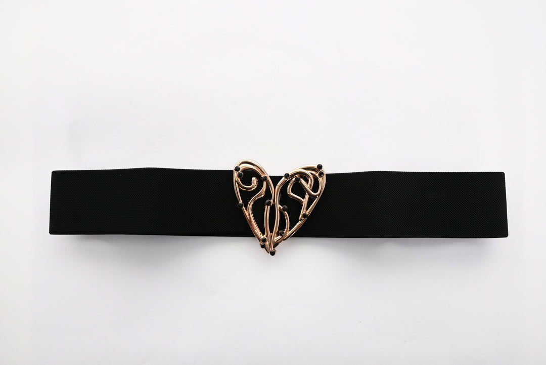 A25300 - Heart Clasp Belt-09-Accessories-Frank Lyman-Krista Anne's Boutique, Women's Fashion and Accessories Located in Oklahoma City, OK and Black Mountain, NC