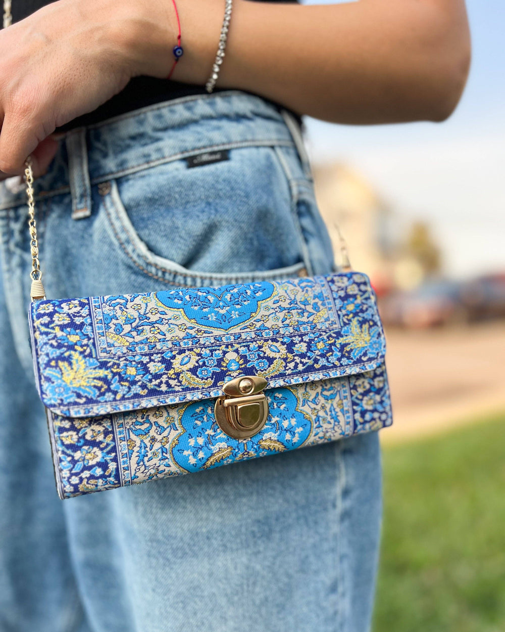 RUGCBAG-026 - Rug Design Crossbody Bag-12-Gifts-Umays Boho-Krista Anne's Boutique, Women's Fashion and Accessories Located in Oklahoma City, OK and Black Mountain, NC