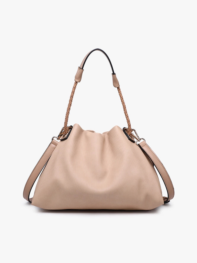 M2815 - Aaliyah Pleated Drawstring Bucket Bag-09-Accessories-Jen & Co-Krista Anne's Boutique, Women's Fashion and Accessories Located in Oklahoma City, OK and Black Mountain, NC
