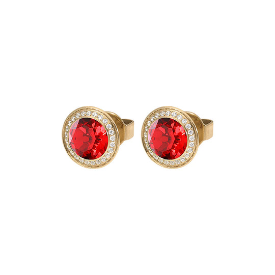 100022/21 - Gold Tondo Deluxe Earrings-10-Jewelry-Qudo-Krista Anne's Boutique, Women's Fashion and Accessories Located in Oklahoma City, OK and Black Mountain, NC