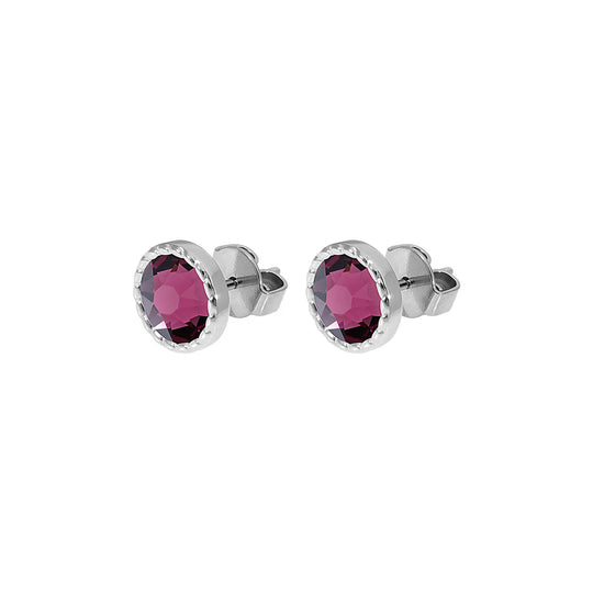 100039/21 - Silver Bocconi Flat Stud Earrings-10-Jewelry-Qudo-Krista Anne's Boutique, Women's Fashion and Accessories Located in Oklahoma City, OK and Black Mountain, NC