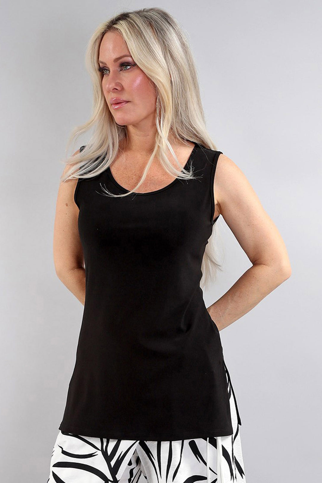 25S1049 - Scoop Neck Cami-03-Tees/Tanks-Michael Tyler Collections-Krista Anne's Boutique, Women's Fashion and Accessories Located in Oklahoma City, OK and Black Mountain, NC