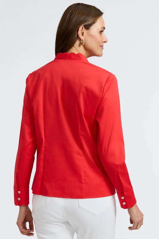 203277 - Bridget Long Sleeve Shirt-02-Tops/Blouses-Foxcroft-Krista Anne's Boutique, Women's Fashion and Accessories Located in Oklahoma City, OK and Black Mountain, NC