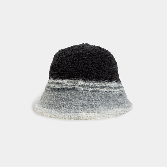 2536400 - Horizon Stripe Sherpa Bucket Hat-09-Accessories-Coco + Carmen-Krista Anne's Boutique, Women's Fashion and Accessories Located in Oklahoma City, OK and Black Mountain, NC