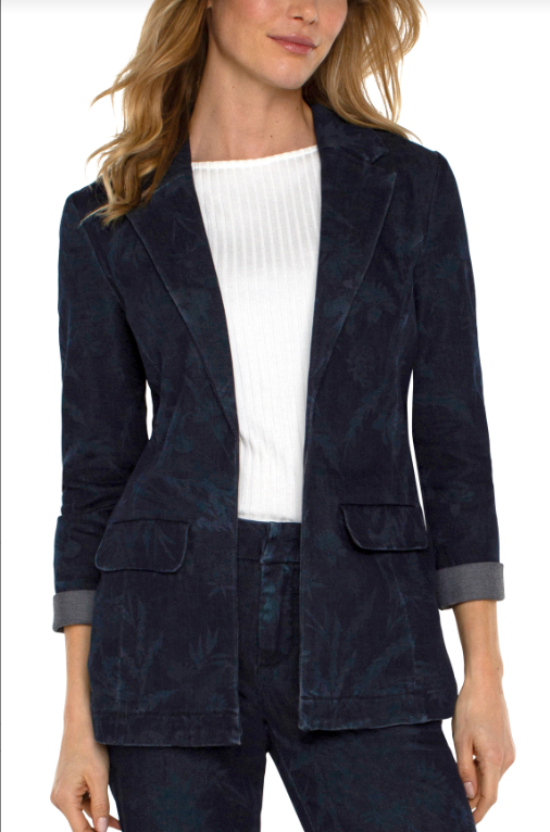 LM1210SSLP61 - Boyfriend Blazer-01-Jackets/Blazers-Liverpool-Krista Anne's Boutique, Women's Fashion and Accessories Located in Oklahoma City, OK and Black Mountain, NC