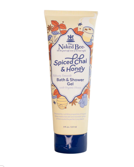 8 oz. Spiced Chai & Honey Bath & Shower Gel-12-Gifts-The Naked Bee-Krista Anne's Boutique, Women's Fashion and Accessories Located in Oklahoma City, OK and Black Mountain, NC