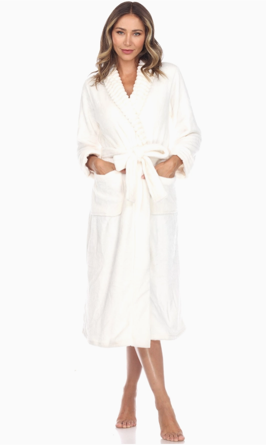 099-01 - Ultra Plushy Lounge Robe-12-Gifts-White Mark-Krista Anne's Boutique, Women's Fashion and Accessories Located in Oklahoma City, OK and Black Mountain, NC