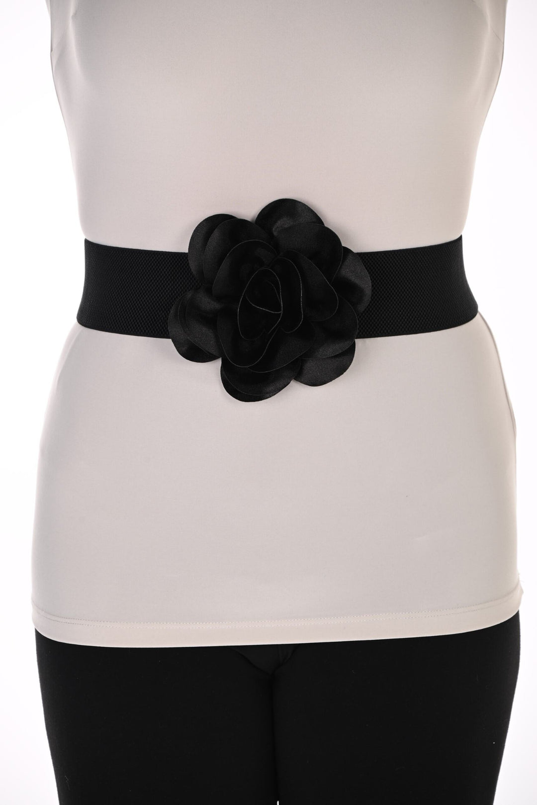 A26901 - Rose Stretch Belt-09-Accessories-Frank Lyman-Krista Anne's Boutique, Women's Fashion and Accessories Located in Oklahoma City, OK and Black Mountain, NC