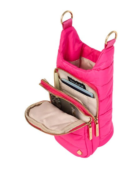 WBB1-BrightPink - Puffer HydroBag® with Accent Shoulder Strap-09-Accessories-Wanderfull-Krista Anne's Boutique, Women's Fashion and Accessories Located in Oklahoma City, OK and Black Mountain, NC
