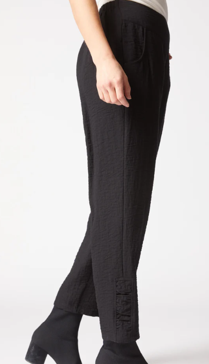 30670 - Express Solid Ruched Ankle Pant-04-Bottoms-Habitat-Krista Anne's Boutique, Women's Fashion and Accessories Located in Oklahoma City, OK and Black Mountain, NC