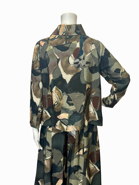 25518 - Printed Jacket-02-Tops/Blouses-Shana-Krista Anne's Boutique, Women's Fashion and Accessories Located in Oklahoma City, OK and Black Mountain, NC